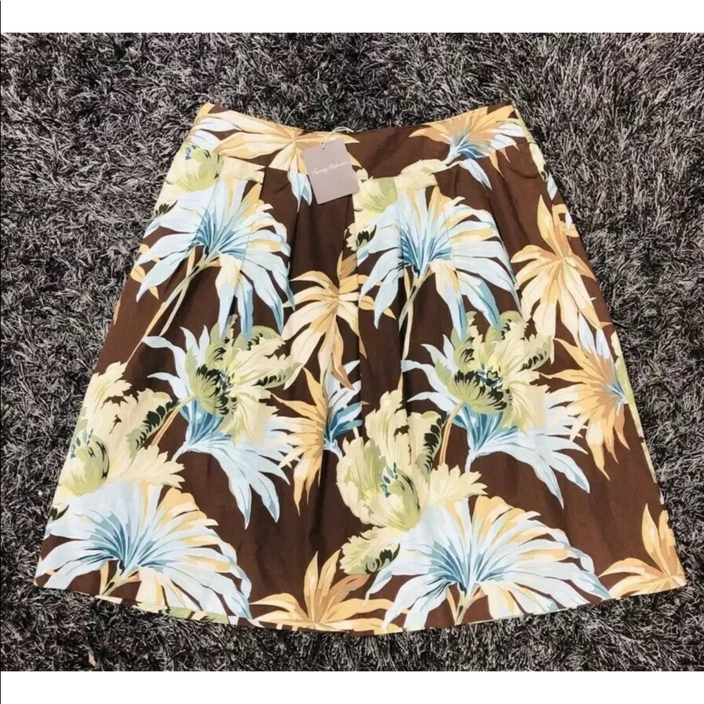 New Tommy Bahama Madeira French Roast Skirt 14